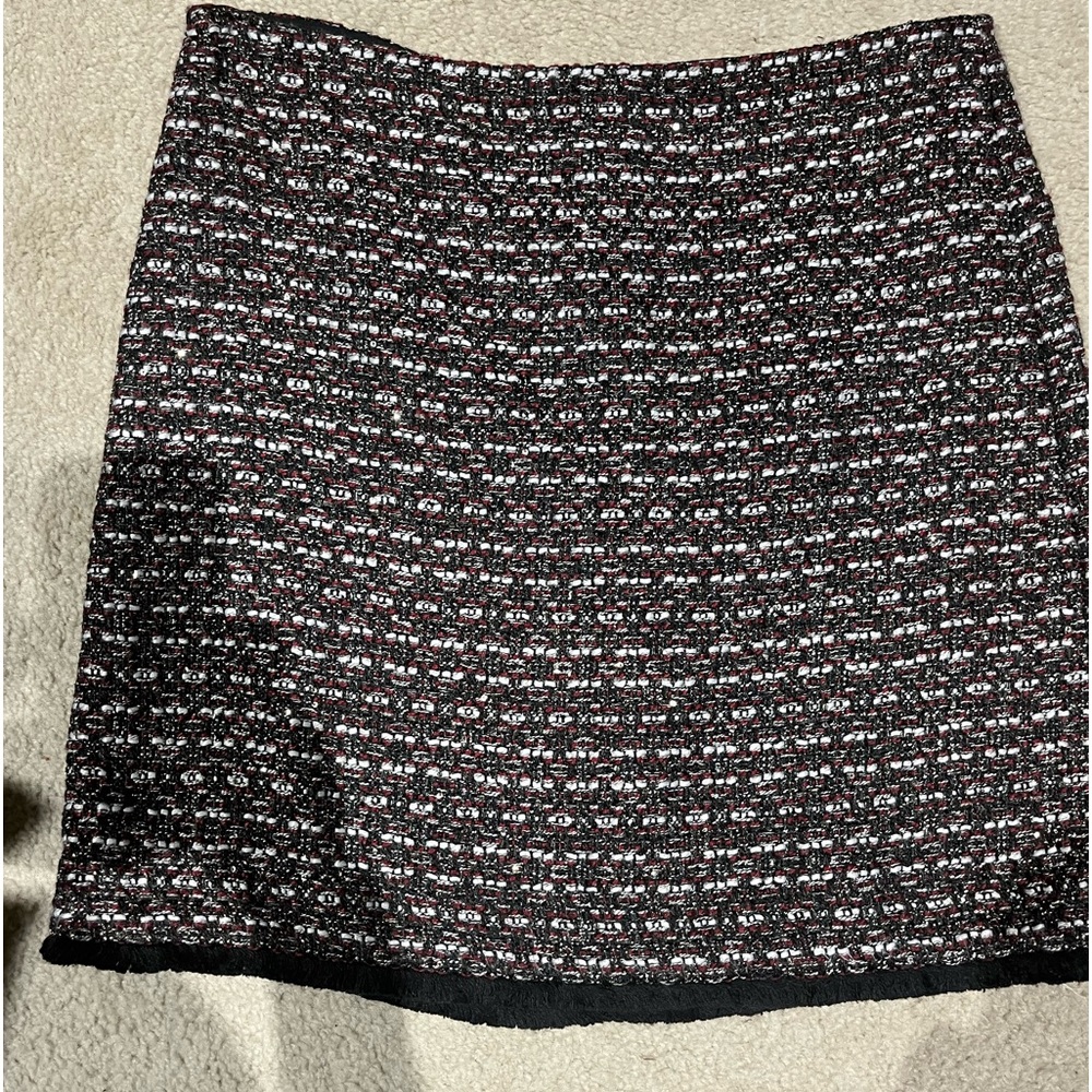 Blk maroon & silver.  Has nice lining, great for holidays or little dressy.